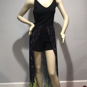 Maleficent shorts/dress Romper